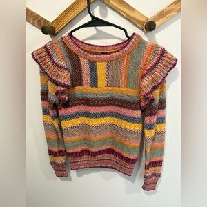 EUC-Pilcro Ruffled Sweater